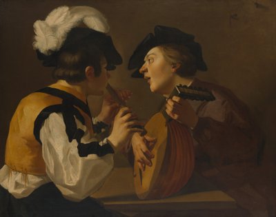 Deux musiciens, 17ème siècle - Dutch