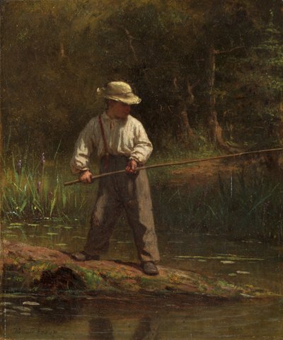 Garçon pêchant, c.1860 - Eastman Johnson