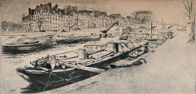 Quai des Célestins, 1915 - Edgar Chahine