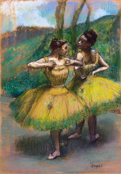 Danseuses jupes jaunes - Edgar Degas