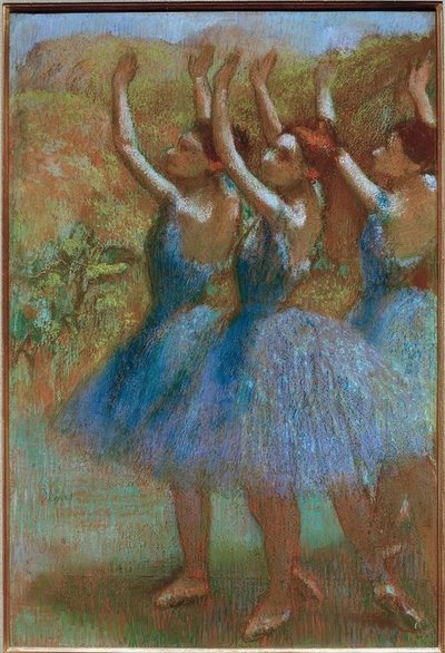 Trois danseuses en bleu - Edgar Degas