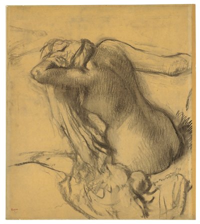 Femme séchant ses cheveux, c.1890-95 - Edgar Degas