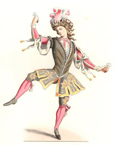 Français en costume de danse - Edmond Lechevallier Chevignard