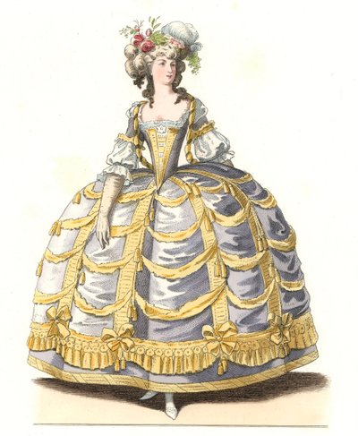 Femme française en robe de bal - Edmond Lechevallier Chevignard