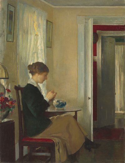 Joséphine tricotant, 1916 - Edmund Charles Tarbell