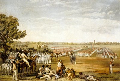 Parade militaire à la Barbade - Edmund Walker