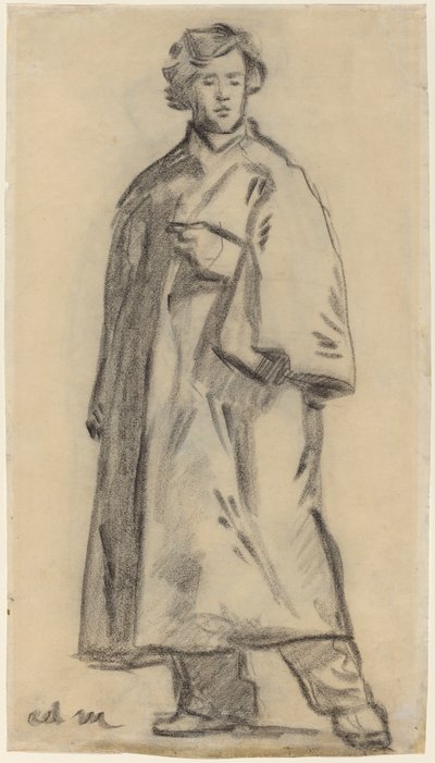 Homme portant un Manteau [recto], 1852-1858 - Édouard Manet