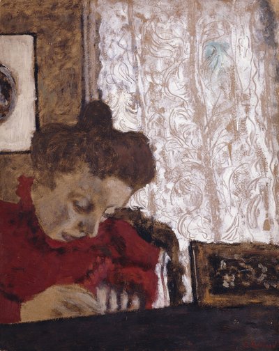 Marie Vuillard écrivant - Edouard Vuillard