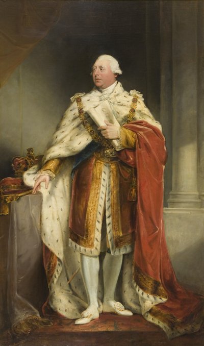 Portrait de George III, vers 1810-15 - Edward Bird