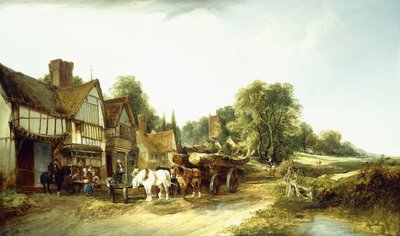 Le chariot de bois, 1845 - Edward Charles Williams