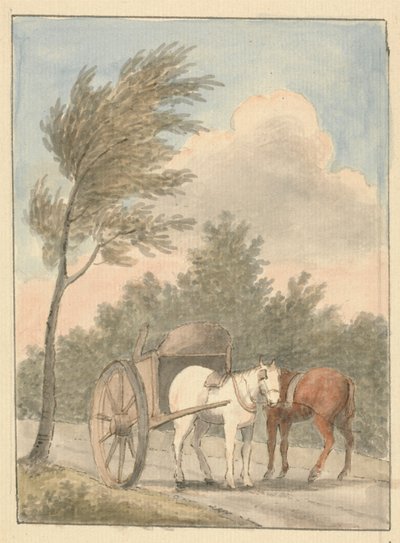 Chariot à cheval - Edward Francis Burney