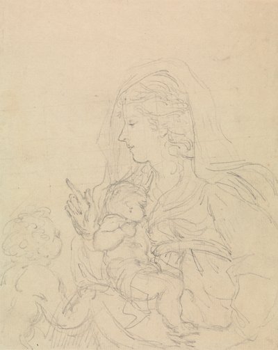 Madone et enfant - Edward Francis Burney