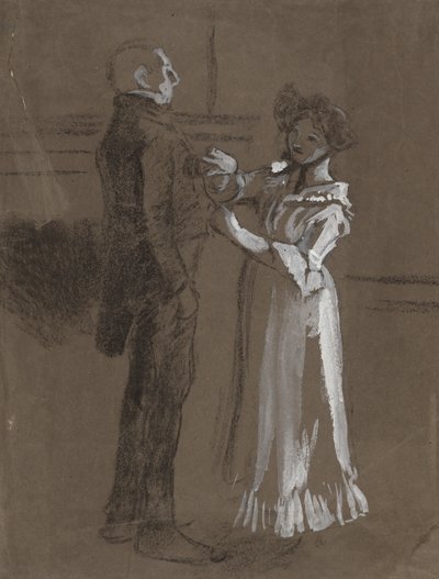 Étude pour - Edwin Austin Abbey