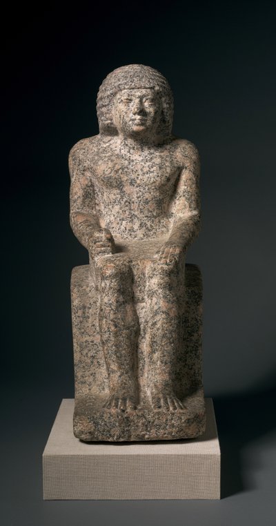 Statue assise de Nykara, 2408-2377 av. J.-C. - Egyptian 5th Dynasty