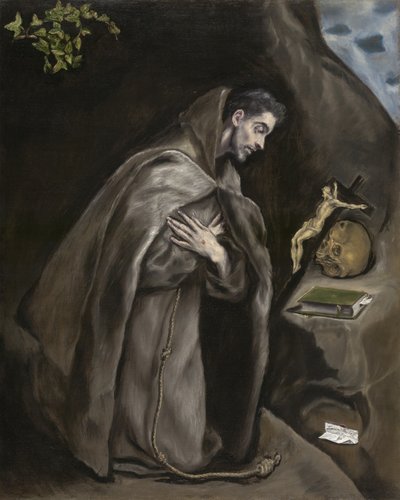 Saint François en méditation, 1595-1600 - El Greco