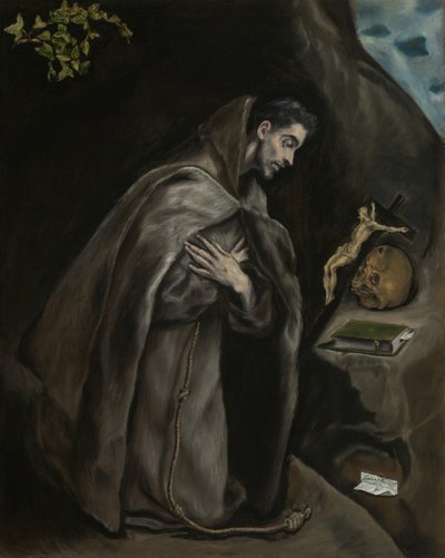 Saint François en méditation, 1595-1600 - El Greco