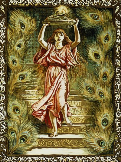 Conception de Prang pour Noël - Elihu Vedder