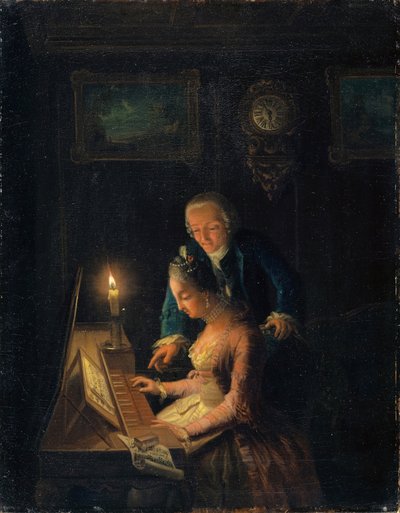 La Leçon de musique, 1769 - Emanuel Handmann