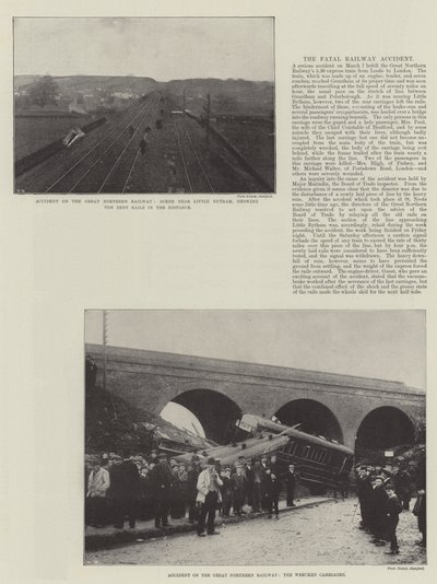 Accident sur le Great Northern Railway - English Photographer