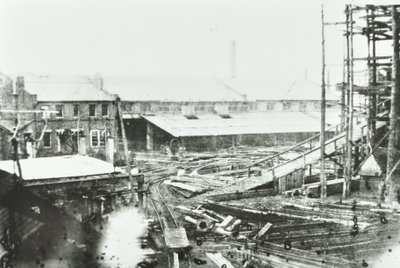 Chantier naval Samuda, Londres, 1863 - English Photographer