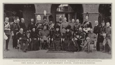 Le groupe royal à la maison du gouvernement, Pietermaritzburg - English Photographer