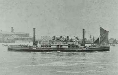 Ferry de Woolwich : ferry sur la rivière, 1896 - English Photographer