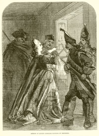 Arrestation de la reine Caroline Mathilde de Danemark - English School