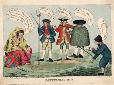 La Ruine de Britannia, pub. 1779 - English School