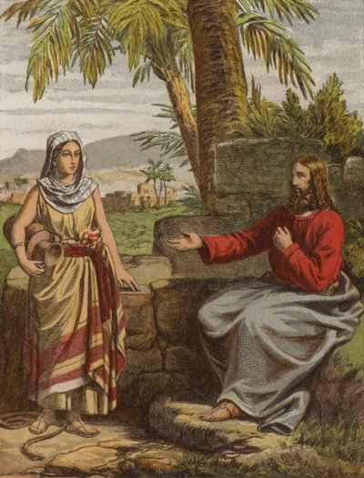 Christ et la femme de Samarie - English School