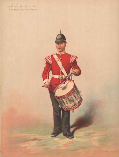 Infanterie de Ligne, Tambour, Tenue de Revue - English School