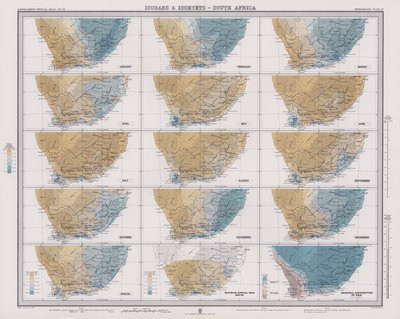 Isobares et isohyètes, Afrique du Sud - English School