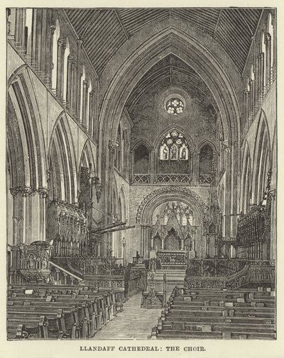 Cathédrale de Llandaff, le chœur - English School