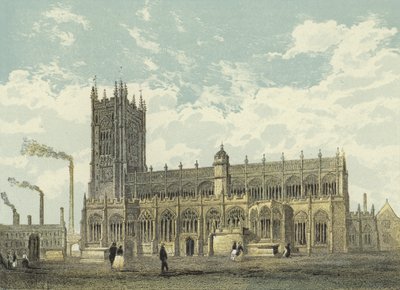 Cathédrale de Manchester, vue sud-est - English School