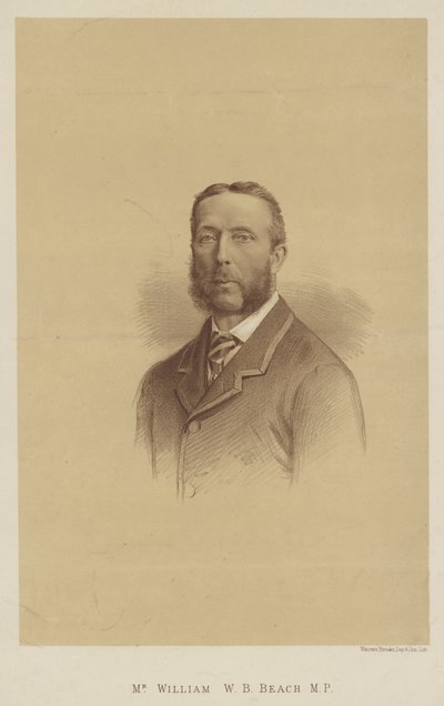 M. William W B Beach, MP (lithographie) - English School