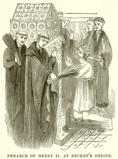 Pénitence de Henri II au Sanctuaire de Becket - English School