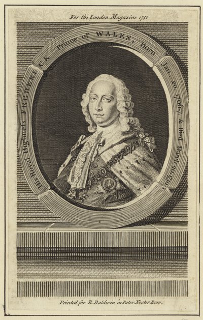 Portrait de Frederick, Prince de Galles - English School