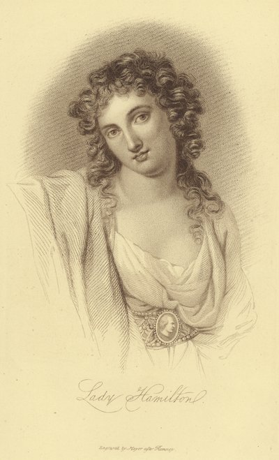 Portrait de Lady Hamilton - English School