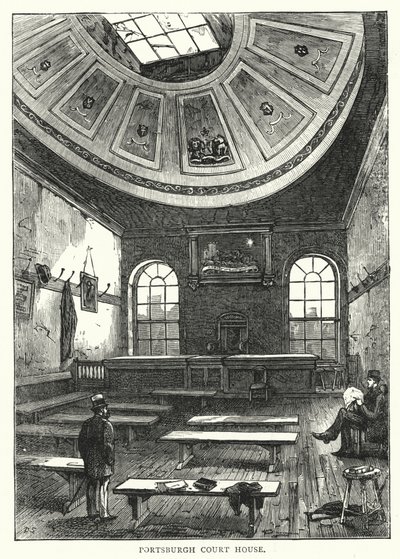 Tribunal de Portsburgh (gravure) - English School