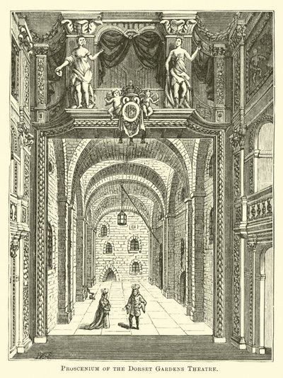 Proscenium du Théâtre Dorset Gardens - English School