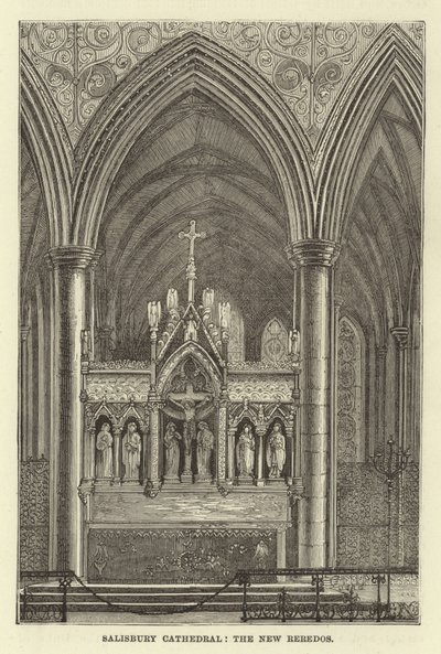 Cathédrale de Salisbury, le nouveau retable - English School