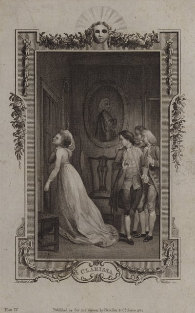 Scène de Clarissa, par Samuel Richardson - English School