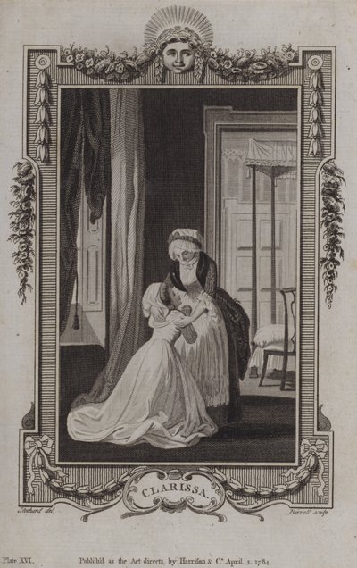 Scène de Clarissa, par Samuel Richardson - English School