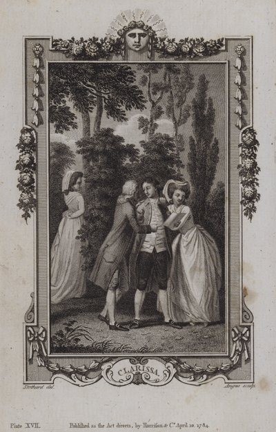 Scène de Clarissa, par Samuel Richardson - English School