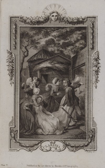 Scène de Clarissa, par Samuel Richardson - English School