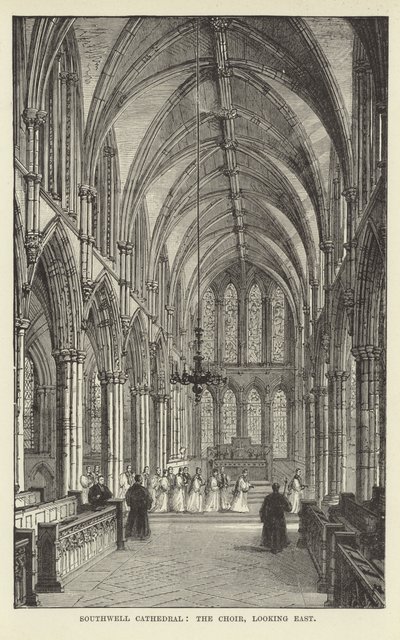 Cathédrale de Southwell, le chœur, vue vers l