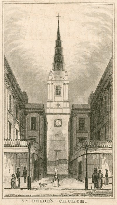 Église St Brides, Fleet Street, Londres - English School