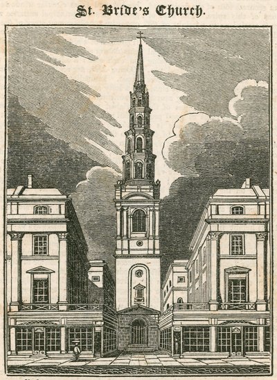 Église St Brides, Fleet Street, Londres - English School