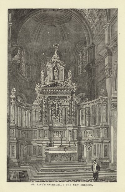 Cathédrale de St Paul, le nouveau reredos - English School