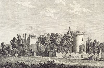 Strawberry Hill : façade nord, 1784 - English School