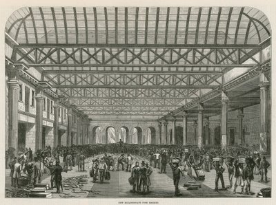 Le marché aux poissons de Billingsgate - English School